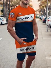 Denver Broncos T-shirt and Shorts AZTS392