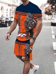 Denver Broncos T-shirt and Shorts AZTS396