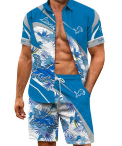 Detroit Lions Combo Hawaiian Shirt and Shorts AZBTHWSS000182