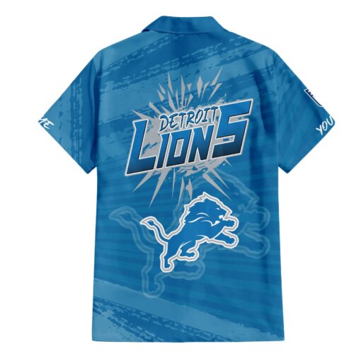 Detroit Lions Combo Hawaiian Shirt and Shorts HSAS0024