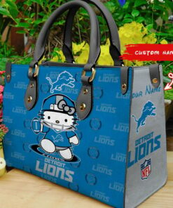 Detroit Lions Kitty Personalized Leather Hand Bag BBLTHB887