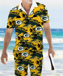 Green Bay Packers Combo Hawaiian Shirt and Shorts AZBTHWSS000068