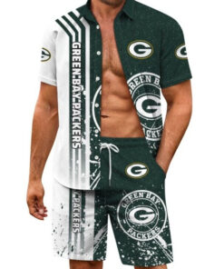Green Bay Packers Combo Hawaiian Shirt and Shorts AZBTHWSS000069