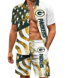 Green Bay Packers Combo Hawaiian Shirt and Shorts AZBTHWSS000216