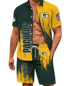 Green Bay Packers Combo Hawaiian Shirt and Shorts AZBTHWSS000222