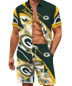 Green Bay Packers Combo Hawaiian Shirt and Shorts AZBTHWSS000223