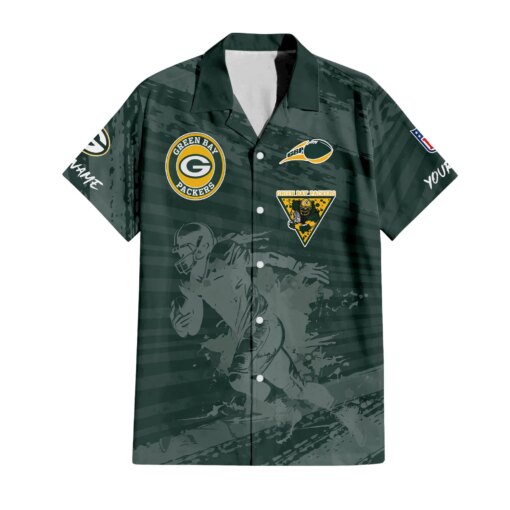 Green Bay Packers Combo Hawaiian Shirt and Shorts HSAS0014