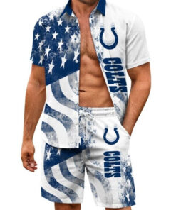 Indianapolis Colts Combo Hawaiian Shirt and Shorts AZBTHWSS000015