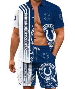Indianapolis Colts Combo Hawaiian Shirt and Shorts AZBTHWSS000114