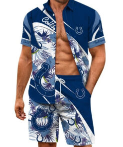 Indianapolis Colts Combo Hawaiian Shirt and Shorts AZBTHWSS000116