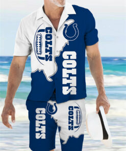 Indianapolis Colts Combo Hawaiian Shirt and Shorts AZBTHWSS000121