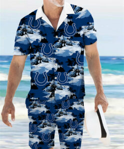 Indianapolis Colts Combo Hawaiian Shirt and Shorts AZBTHWSS000127
