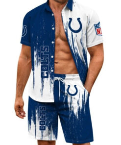 Indianapolis Colts Combo Hawaiian Shirt and Shorts AZBTHWSS000130