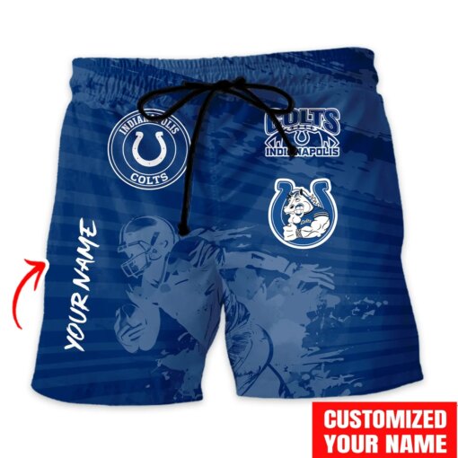 Indianapolis Colts Combo Hawaiian Shirt and Shorts HSAS0004