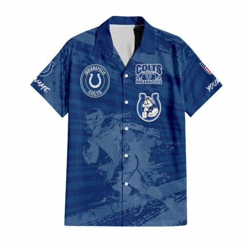 Indianapolis Colts Combo Hawaiian Shirt and Shorts HSAS0004