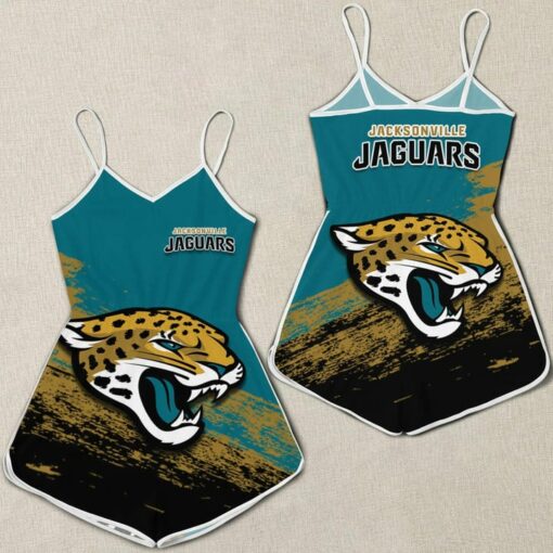 Jacksonville Jaguars Women Romper Jumpsuit 3D Printed S008