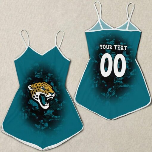 Jacksonville Jaguars Women Romper Jumpsuit 3D Printed S011