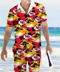 Kansas City Chiefs Combo Hawaiian Shirt and Shorts AZBTHWSS000056