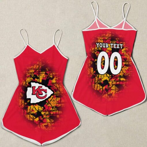 Kansas City Chiefs Women Romper Jumpsuit 3D Printed S029