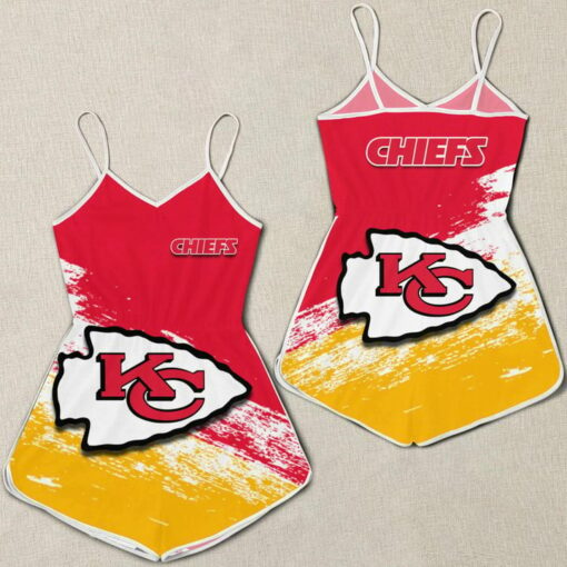 Kansas City Chiefs Women Romper Jumpsuit 3D Printed S030