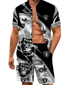 Las Vegas Raiders Combo Hawaiian Shirt and Shorts AZBTHWSS000066