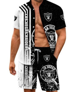 Las Vegas Raiders Combo Hawaiian Shirt and Shorts AZBTHWSS000067