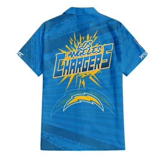 Los Angeles Chargers Combo Hawaiian Shirt and Shorts HSAS0001