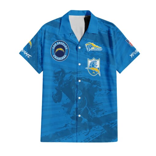 Los Angeles Chargers Combo Hawaiian Shirt and Shorts HSAS0001