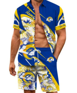 Los Angeles Rams Combo Hawaiian Shirt and Shorts AZBTHWSS000077
