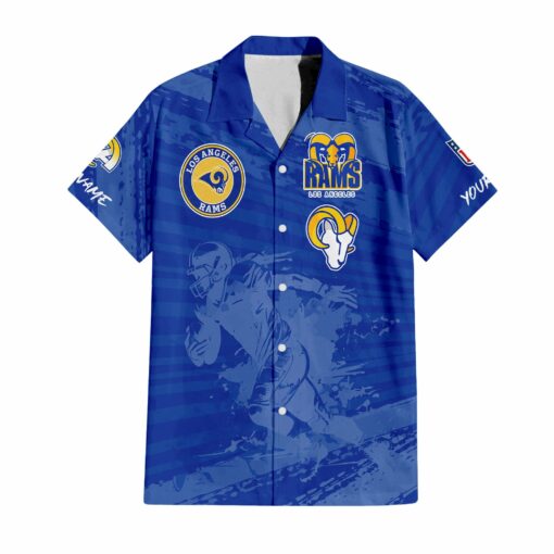 Los Angeles Rams Combo Hawaiian Shirt and Shorts HSAS0015