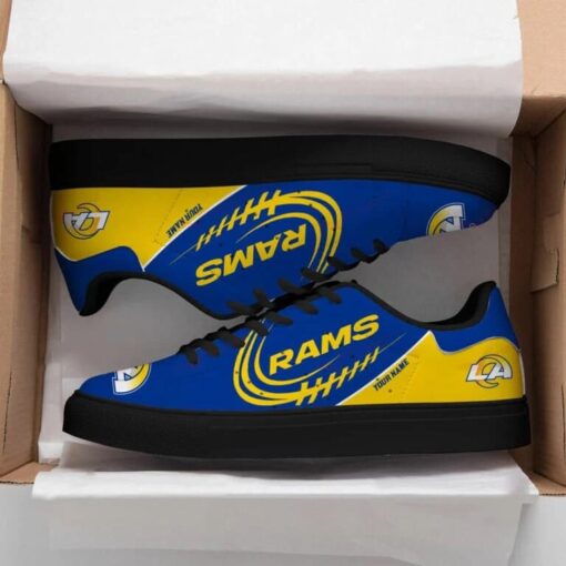 Los Angeles Rams Personalized SS Custom Sneakers BG310