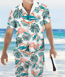 Miami Dolphins Combo Hawaiian Shirt and Shorts AZBTHWSS000139