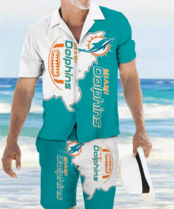 Miami Dolphins Combo Hawaiian Shirt and Shorts AZBTHWSS000230