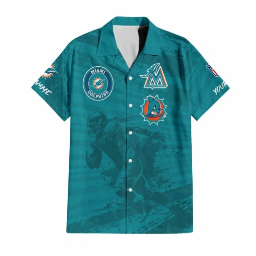 Miami Dolphins Combo Hawaiian Shirt and Shorts HSAS0031