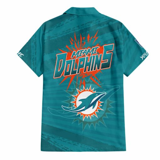 Miami Dolphins Combo Hawaiian Shirt and Shorts HSAS0031