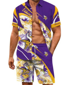 Minnesota Vikings Combo Hawaiian Shirt and Shorts AZBTHWSS000016