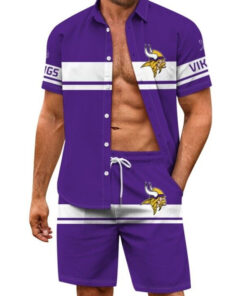 Minnesota Vikings Combo Hawaiian Shirt and Shorts AZBTHWSS000022