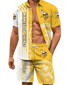 Minnesota Vikings Combo Hawaiian Shirt and Shorts AZBTHWSS000024
