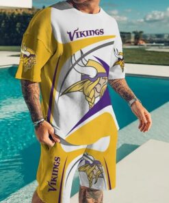 Minnesota Vikings T-shirt and shorts AZTS047