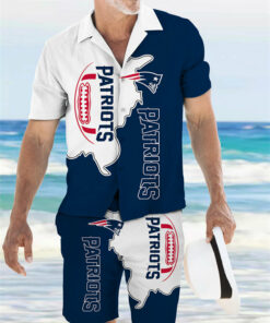 New England Patriots Combo Hawaiian Shirt and Shorts AZBTHWSS000051
