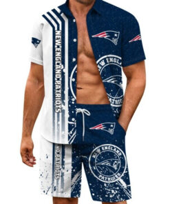 New England Patriots Combo Hawaiian Shirt and Shorts AZBTHWSS000052