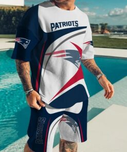 New England Patriots T-shirt and shorts AZTS042