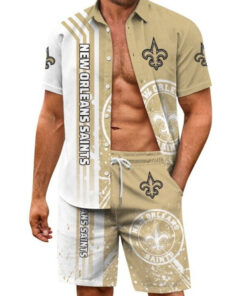 New Orleans Saints Combo Hawaiian Shirt and Shorts AZBTHWSS000001