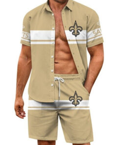 New Orleans Saints Combo Hawaiian Shirt and Shorts AZBTHWSS000212