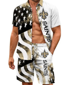 New Orleans Saints Combo Hawaiian Shirt and Shorts AZBTHWSS000243