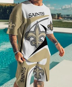 New Orleans Saints T-shirt and shorts AZTS024