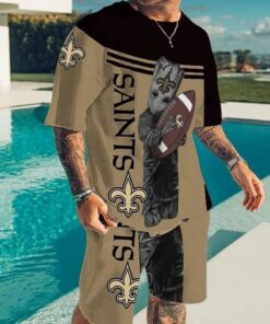 New Orleans Saints T-shirt and Shorts AZTS086