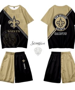 New Orleans Saints T-shirt and Shorts BG141