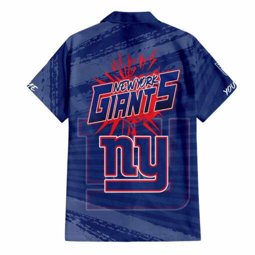 New York Giants Combo Hawaiian Shirt and Shorts HSAS0029