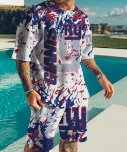New York Giants T-shirt and Shorts AZTS413